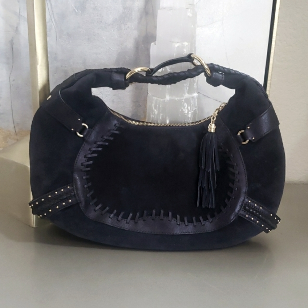Cole Haan Navy Suede shoulder bag